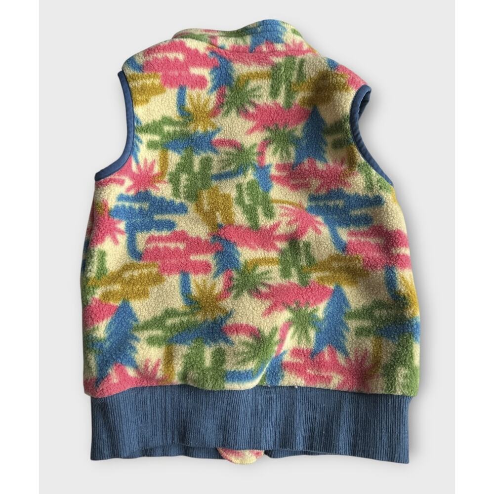 Patagonia Kids Synchilla Fleece Vest TREO Print Southwestern Cactus Toddler 3T - Picture 10 of 11